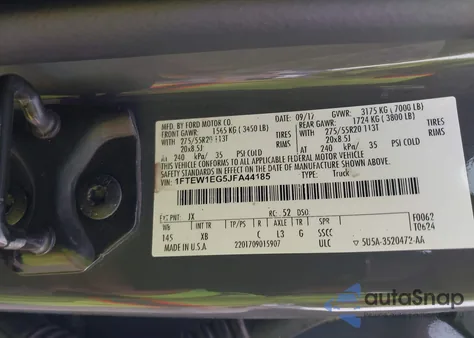 2018 Ford F-150 Xlt from USA, damaged, VIN 1FTEW1EG5JFA44185